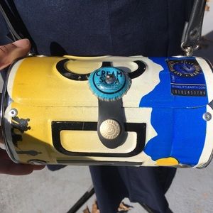 Little Earth Barrel license plate purse ALASKA